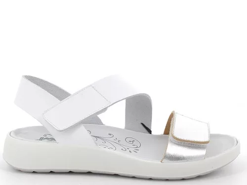 Imac 107601 001 divatos női tépőzáras bőr szandál