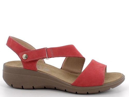 Imac 107940 003 csinos, kényelmes női tépőzáras telitalpú bőr szandál