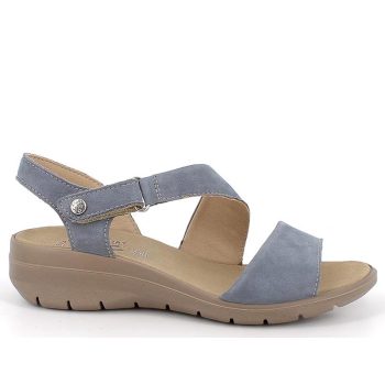   Imac 107940 009 csinos, kényelmes női tépőzáras bőr telitalpú szandál