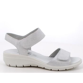   Imac 107960 018 csinos, kényelmes női tépőzáras telitalpú bőr szandál