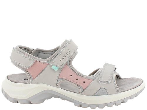 Imac 109440 008 kényelmes tépőzáras női bőr túra szandál
