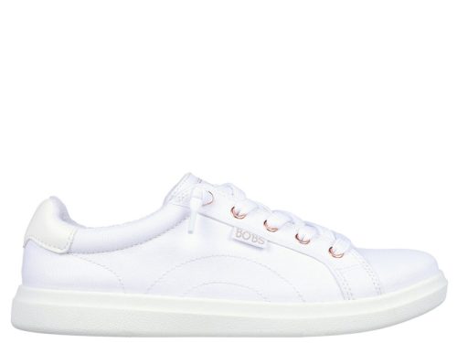 Skechers BOBS 114453 WHT divatos női bebújós vászoncipő