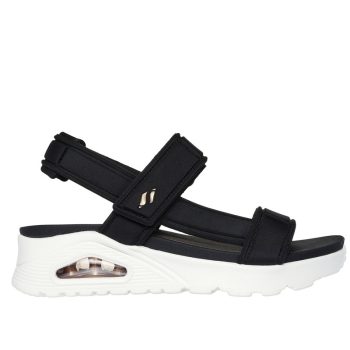 Skechers UNO 119813 BLK divatos női tépőzáras szandál