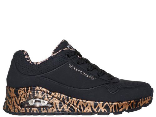 Skechers 155506 BKRG divatos női sneaker