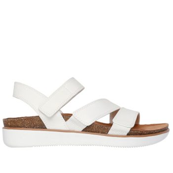   Skechers 163252 WHT kényelmes női tépőzáras komfort szandál anatómiai lábággyal