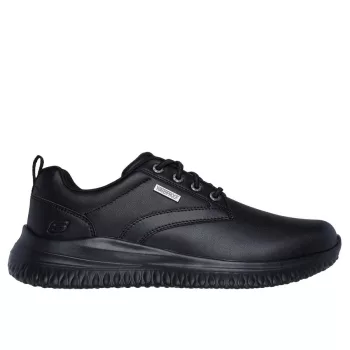   Skechers 210661 BBK vízlepergető férfi bebújós bőr félcipő