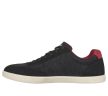 Skechers USA STREET 210824 BLK divatos férfi fűzős utcai sneaker