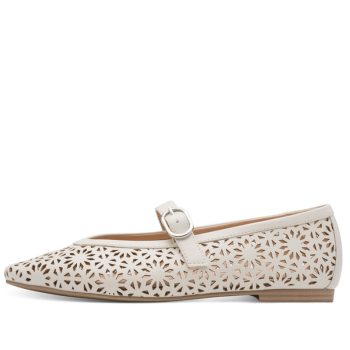   Marco Tozzi 22117 46403 elegáns bebújós női virágos balerina cipő