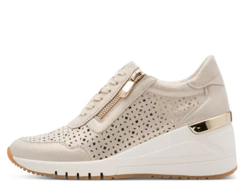 Marco Tozzi 23501 44957 női fűzős, lyukacsos wedge félcipő