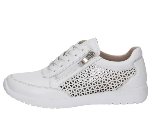 Caprice 23550 42102 divatos lyukacsos női fűzős bőr sneaker