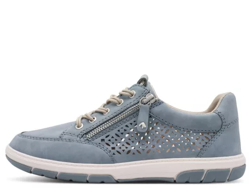 Jana 23665 44802 divatos női cipzáras lyukacsos sneaker