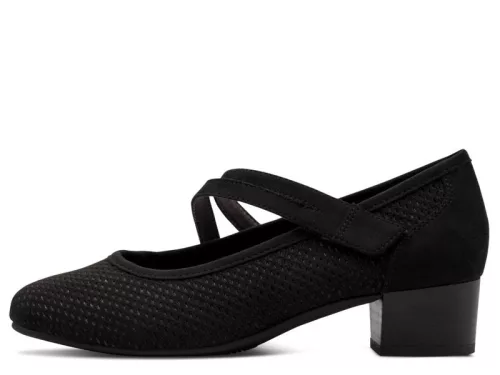 Jana 24363 42001 kényelmes tépőzáras női sarkas félcipő