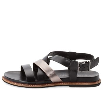   Marco Tozzi 28426 44098 divatos női csatos bőr saru szandál