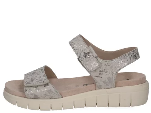 Caprice 28701 42155 kényelmes női tépőzáras bőr szandál kivehető talpbetéttel