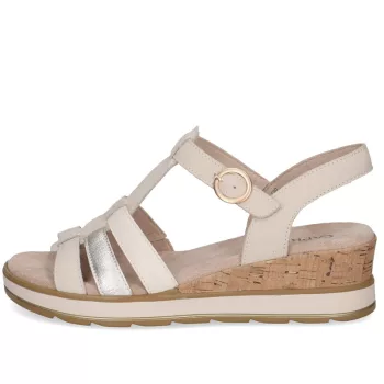   Caprice 28709 44130 kényelmes és csinos női tépőzáras telitalpú bőr szandál