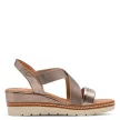 Marco Tozzi 28721 42592 divatos női bebújós bőr wedge szandál