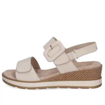   Caprice 28753 42125 kényelmes és csinos női tépőzáras telitalpú bőr szandál