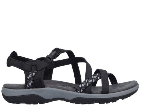 Skechers 40955 BLK kényelmes női szandál
