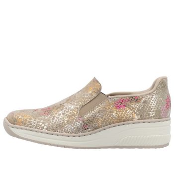 Rieker Ready 2 Go 48761 90 női virágos bebújós félcipő