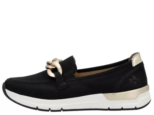 Rieker 58944 00 divatos női bebújós loafer