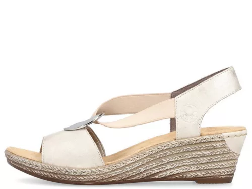 Rieker 624H6 60 női bebújós telitalpú szandál