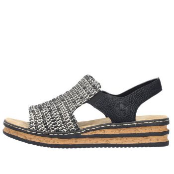 Rieker 62971 00 divatos női szandál