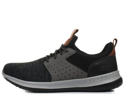 Skechers 65474 BKGY kényelmes férfi félcipő