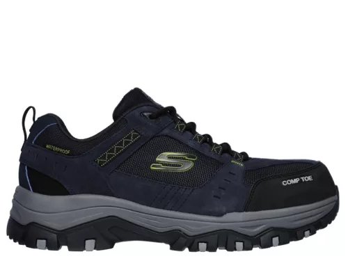 Skechers Work 77183EC NVBK férfi fűzős munkacipő orrvédővel
