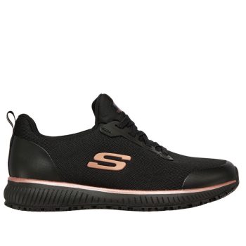 Skechers WORK 77222EC BKRG női félcipő