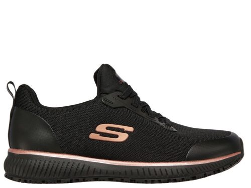 Skechers WORK 77222EC BKRG női félcipő