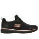 Skechers WORK 77222EC BKRG női félcipő