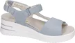 Waldlaufer 795008 189267 divatos női tépőzáras platform bőr szandál