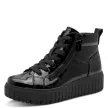 Jana 25264 45018 divatos fűzős magasszárú sneaker lakkozott felsőrésszel