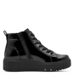 Jana 25264 45018 divatos fűzős magasszárú sneaker lakkozott felsőrésszel