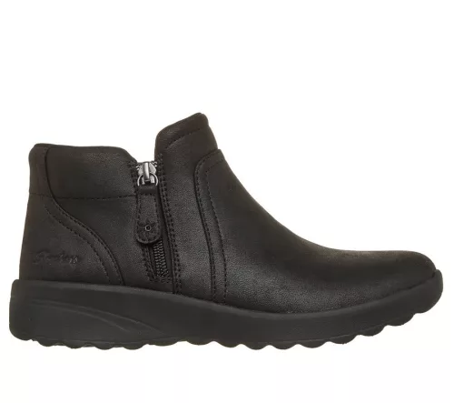 Skechers Relaxed Fit 159637 BBK kényelmes női bokacsizma