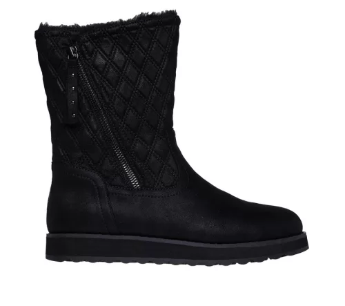 Skechers 167675 BBK női félcsizma - cipzáras, vízlepergető felsőrésszel
