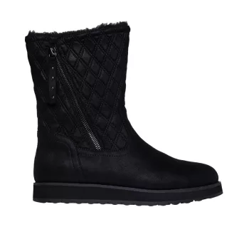  Skechers 167675 BBK női félcsizma - cipzáras, vízlepergető felsőrésszel