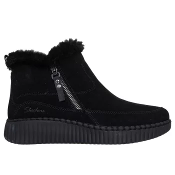   Skechers 168108 BBK női bőr bokacsizma - cipzáras, vízlepergető felsőrésszel