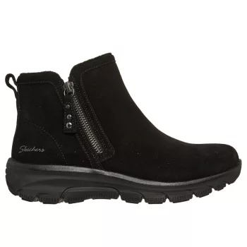   Skechers 168188 BBK női bőr bokacsizma - cipzáras, vízlepergető felsőrésszel