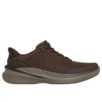   Skechers Slip-ins 211392 CHOC bebújós sportos férfi bőr félcipő