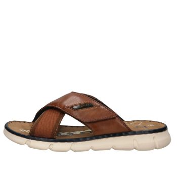   Bugatti AK084 6363 divatos férfi keresztpántos bőr utcai papucs