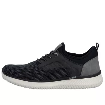 Rieker B9651 00 könnyű bebújós férfi félcipő