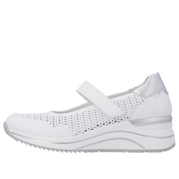   Remonte D0T21 80 divatos női tépőzáras, lyukacsos wedge félcipő