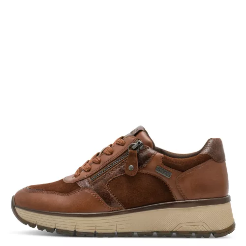 Jana TEX 23701 47305 divatos női vízálló fűzős bőr sneaker