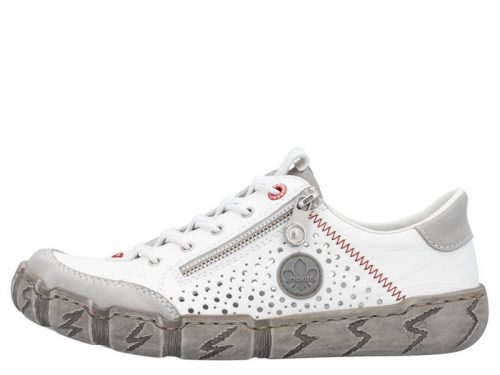 Rieker L0355 80 női bebújós lyukacsos félcipő