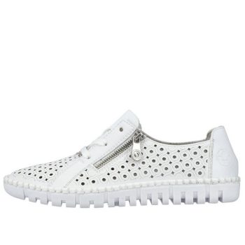 Rieker M2300 80 könnyű fűzős női lyukacsos félcipő