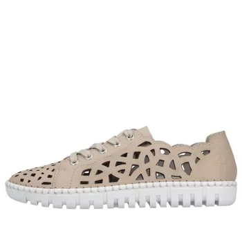   Rieker M2315 60 stílusos fűzős lyukacsos női bőr félcipő