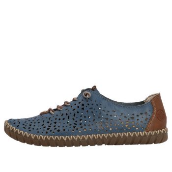   Rieker M2856 12 kényelmes, varrott nyitott bebújós női félcipő