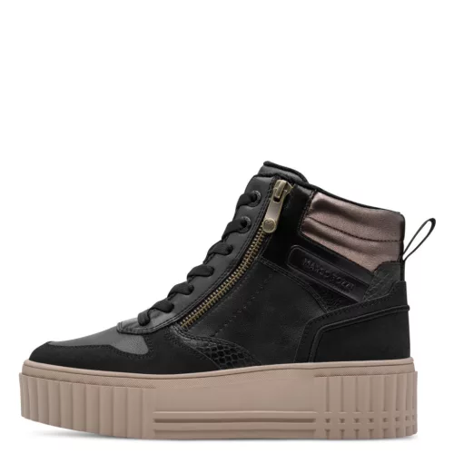 Marco Tozzi 25201 47098 divatos női fűzős magasszárú sneaker