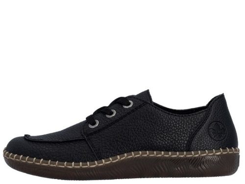 Rieker N2402 00 könnyű fűzős varrott női félcipő